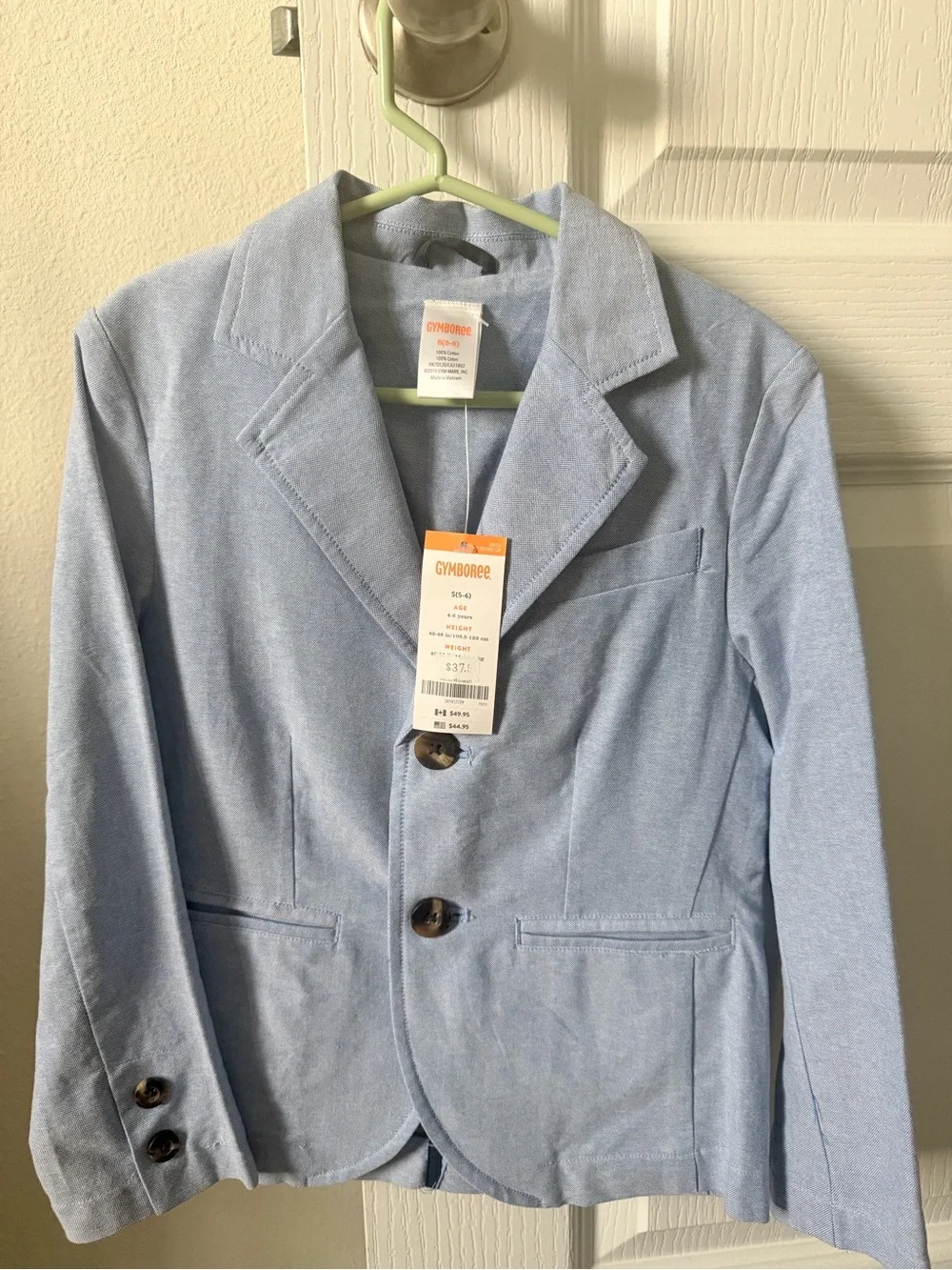 Gymboree Light Blue boys' Cotton Blazer